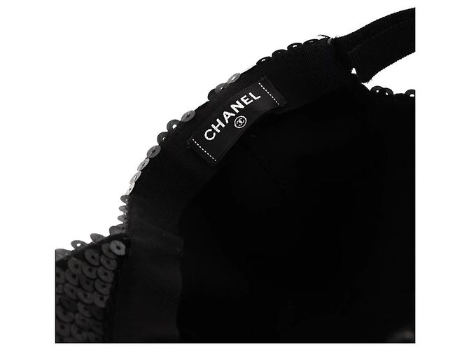 Chanel Cap schwarz mit Pailletten - Ansicht 7