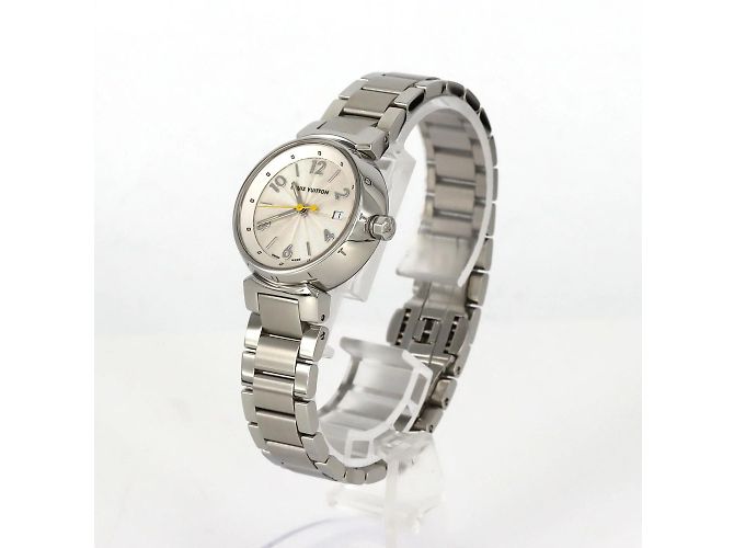 Reloj de pulsera de acero inoxidable Louis Vuitton Tambour Q121K - vista 2