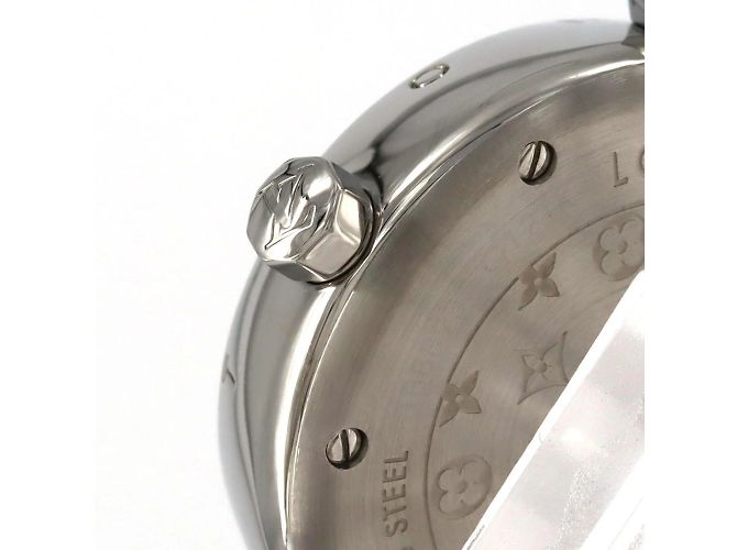 Reloj de pulsera de acero inoxidable Louis Vuitton Tambour Q121K - vista 4