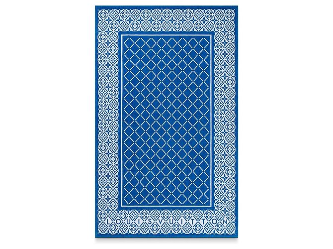 Louis Vuitton Serviette de plage en coton LV Bleu - vue 2