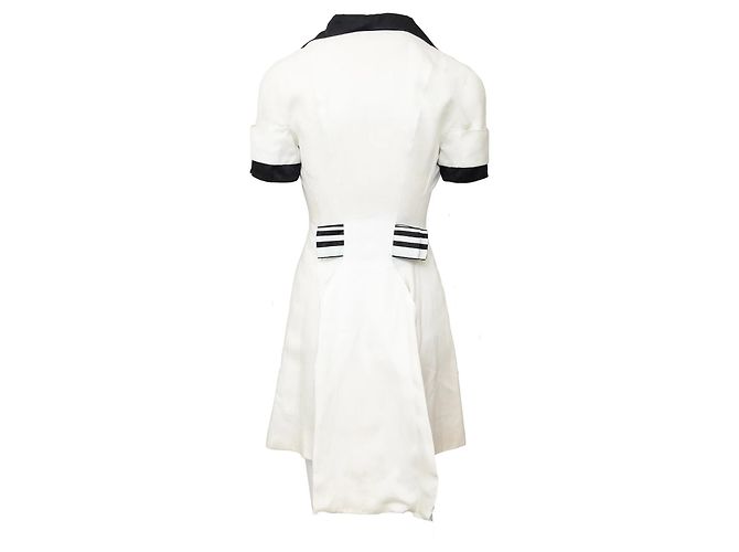 Gianni Versace Couture Mini Kleid Aus weiß - Ansicht 2