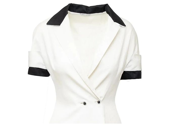 Gianni Versace Couture Mini Kleid Aus weiß - Ansicht 3