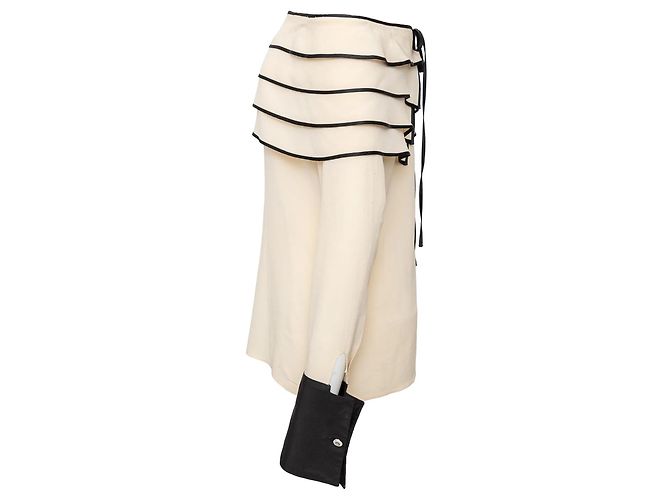 Top Off Shoulder Couture Gianni Versace Blanco roto - vista 3