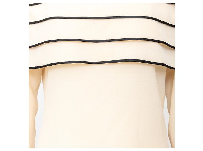 Top Off Shoulder Couture Gianni Versace Blanco roto - vista 6