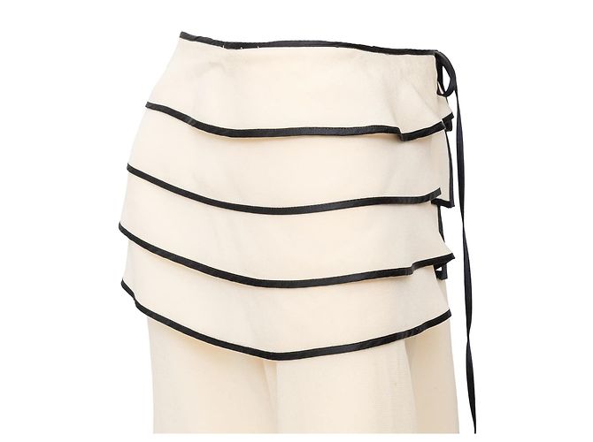 Top Off Shoulder Couture Gianni Versace Blanco roto - vista 7