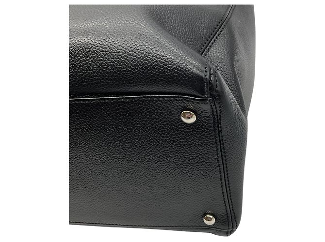 Borsa tote executive grande in pelle caviar Chanel nera / hardware argento Nero - vista 9