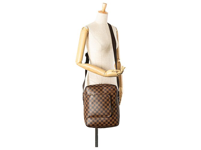 Louis Vuitton Marrom Damier Ebene Olav MM - vista 12