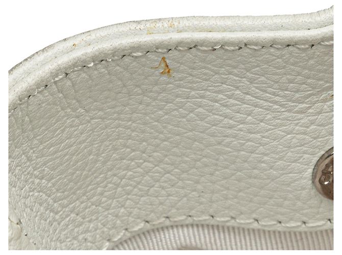 Executive Chanel Bianco Medio Borsa Esecutiva in Pelle di Vitello - vista 10