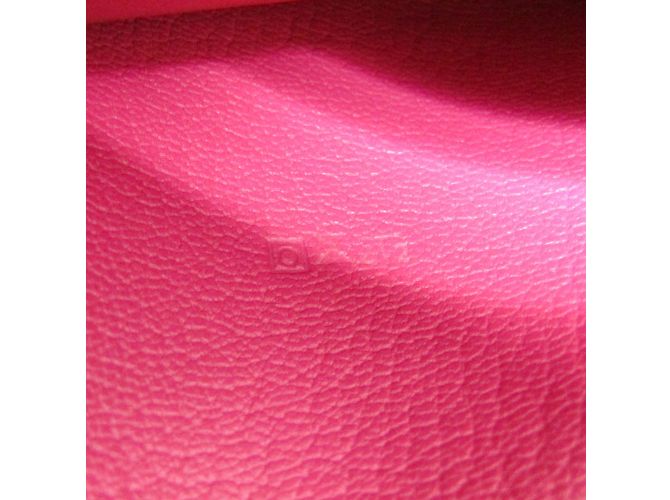 Cartera Larga para Mujer de Cuero de Cabra Evelyne de Hermès Rosa - vista 13