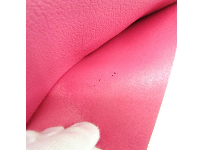 Cartera Larga para Mujer de Cuero de Cabra Evelyne de Hermès Rosa - vista 9