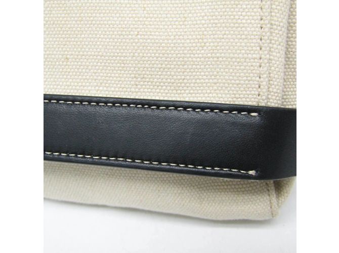 Borsa a spalla in pelle e tela da donna Bottega Veneta Nero Beige - vista 6