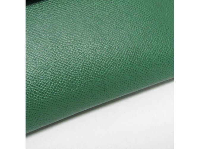 Hermès Clutch in pelle Rio di Hermes Verde - vista 6