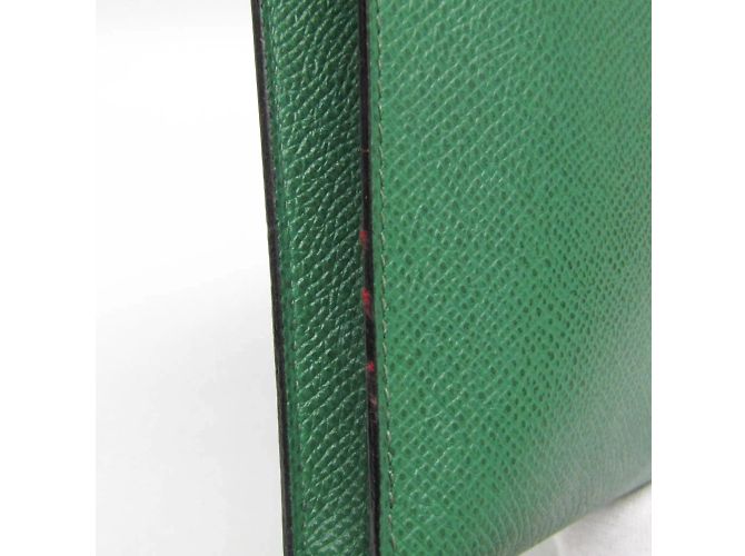 Hermès Clutch in pelle Rio di Hermes Verde - vista 7