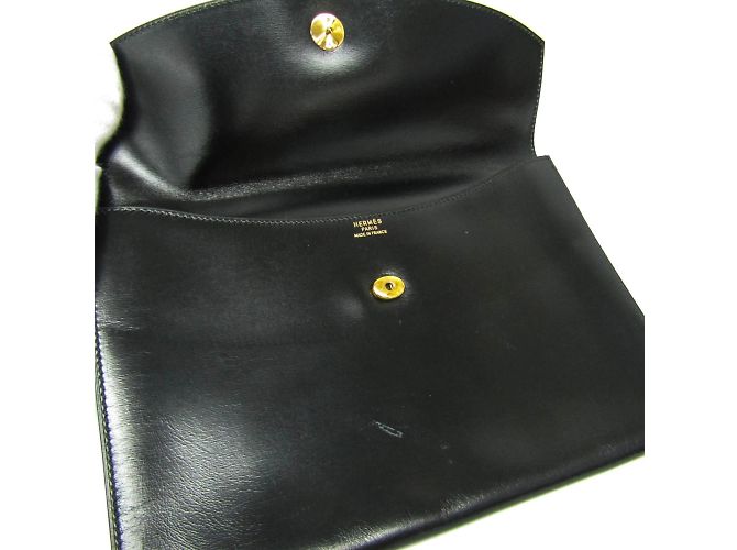 Borsa Clutch Pochette Rio di Hermès Nero - vista 10