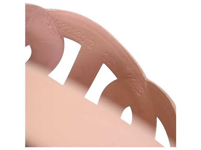 Sandali Extra Hermès in Suede Rosa Marrone - vista 8