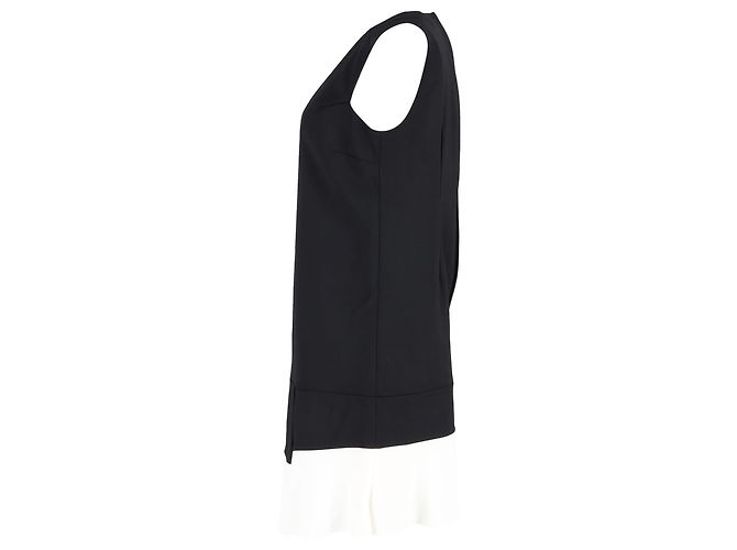 Abito Mini Victoria Beckham in Seta Nera Nero - vista 2