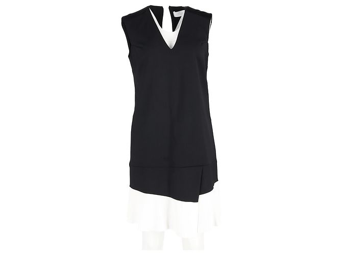 Abito Mini Victoria Beckham in Seta Nera Nero - vista 4