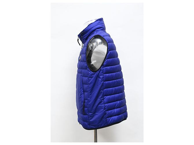 Blauer Polyamid-Daunenweste mit Compass-Patch von Stone Island - Ansicht 7