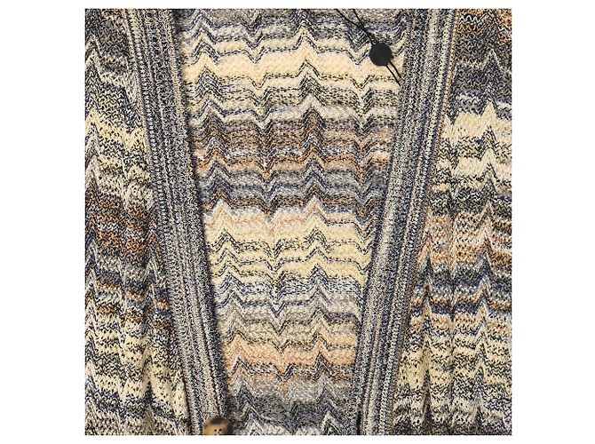 Missoni Zigzag Buttoned Cardigan in Multicolor Wool Multiple colors - view 5