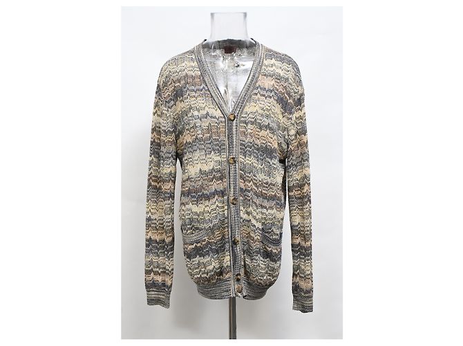 Missoni Zigzag Buttoned Cardigan in Multicolor Wool Multiple colors - view 6