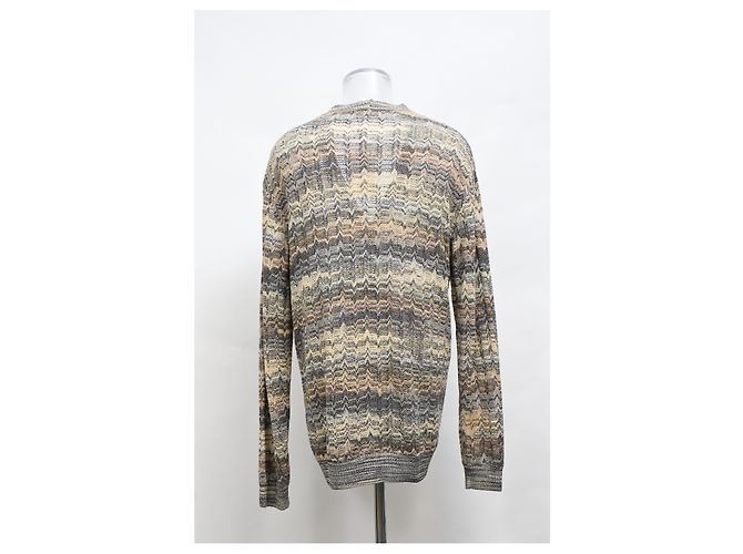 Missoni Zigzag Buttoned Cardigan in Multicolor Wool Multiple colors - view 8