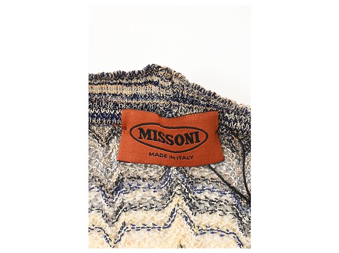Missoni Zigzag Buttoned Cardigan in Multicolor Wool Multiple colors - view 9