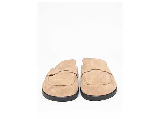 Mules Hermès Go in suede beige - vista 11