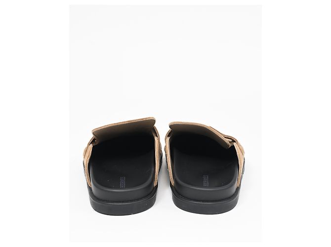 Mules Hermès Go in suede beige - vista 12