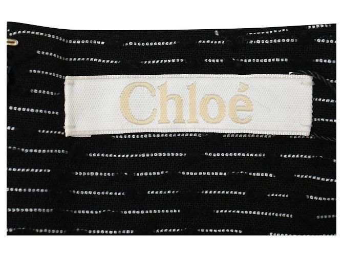 Falda asimétrica Chloé en poliamida negra Negro - vista 4