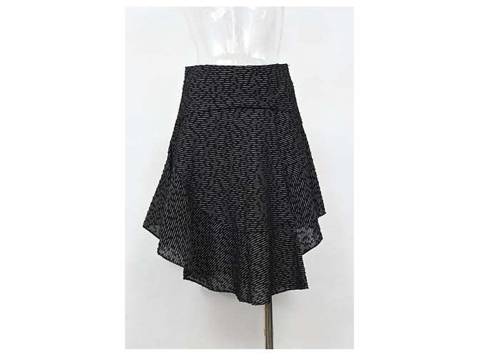 Falda asimétrica Chloé en poliamida negra Negro - vista 5