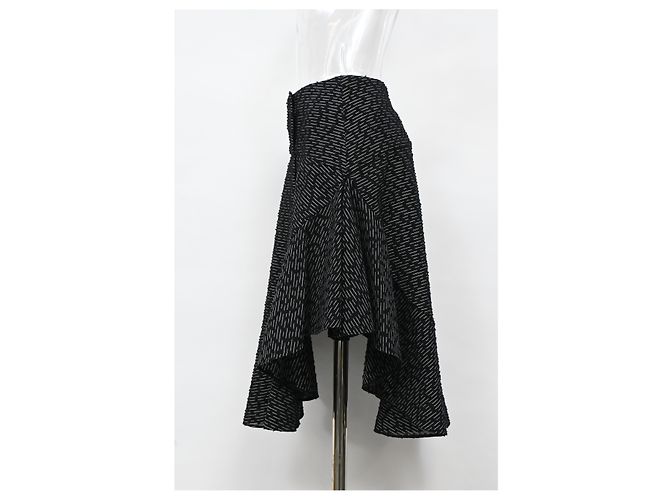 Falda asimétrica Chloé en poliamida negra Negro - vista 6