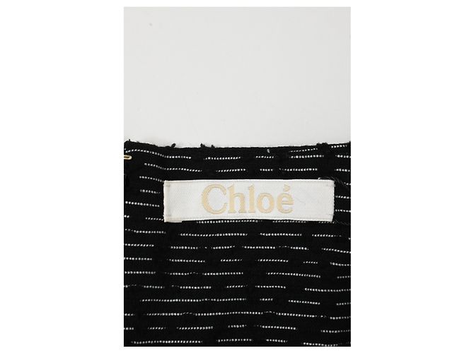 Falda asimétrica Chloé en poliamida negra Negro - vista 8