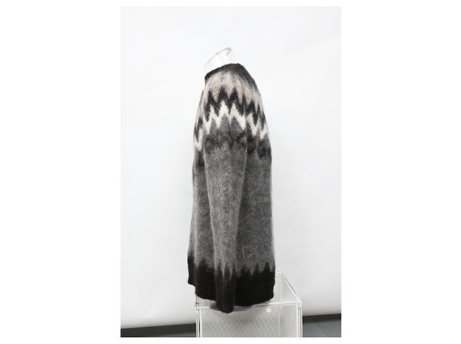 Suéter Zig Zag em lã cinza de Junya Watanabe - vista 7