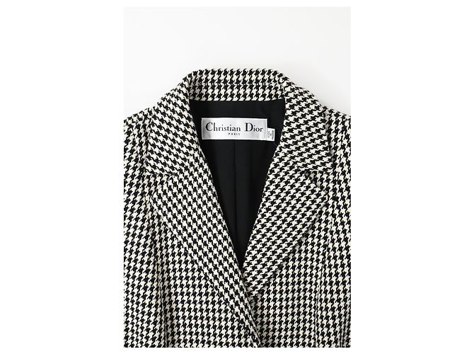 New Look Giacca Bar Dior Houndstooth 30 Montaigne in lana nera - vista 10