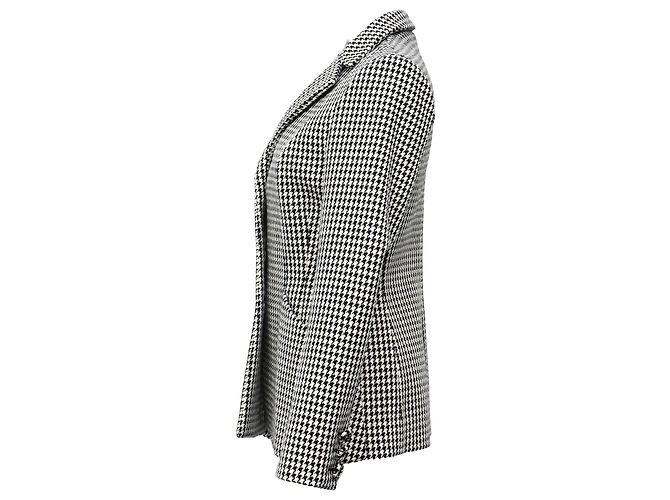 New Look Giacca Bar Dior Houndstooth 30 Montaigne in lana nera - vista 2