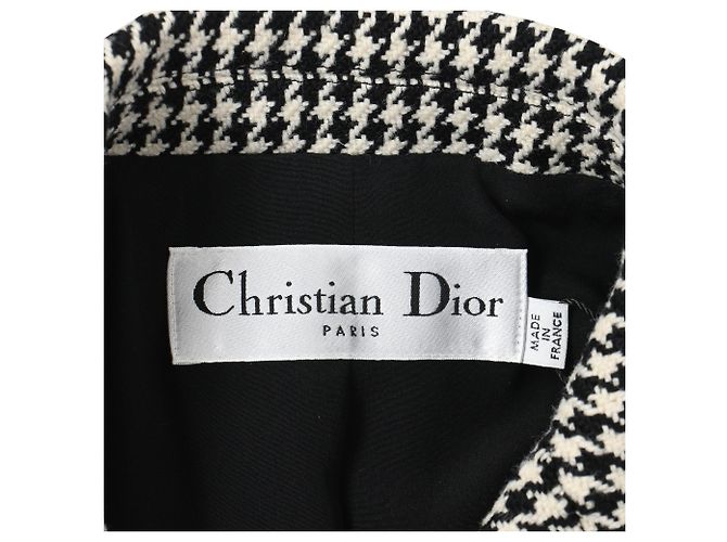 New Look Giacca Bar Dior Houndstooth 30 Montaigne in lana nera - vista 4