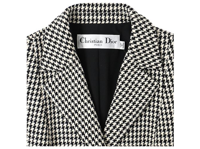 New Look Giacca Bar Dior Houndstooth 30 Montaigne in lana nera - vista 5