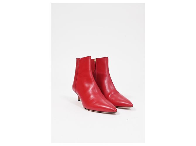 Stivaletti con tacco kitten Altuzarra Quant in pelle rossa Rosso - vista 10