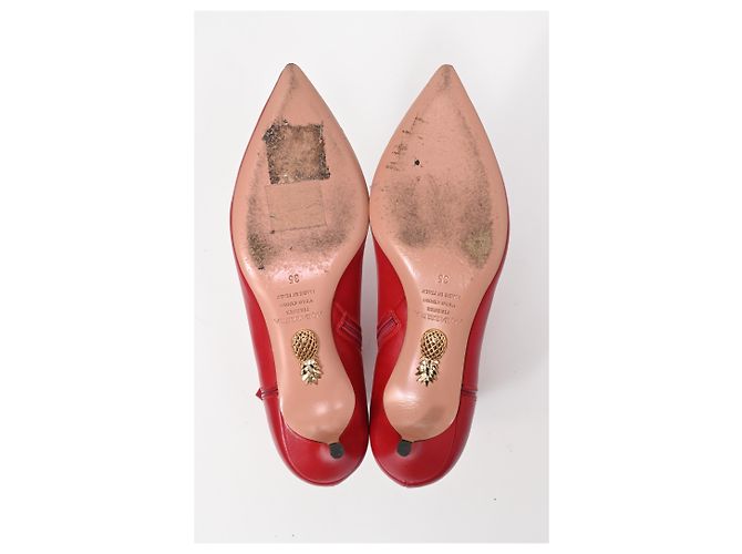 Stivaletti con tacco kitten Altuzarra Quant in pelle rossa Rosso - vista 12