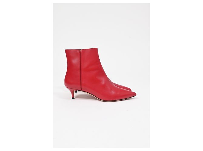 Stivaletti con tacco kitten Altuzarra Quant in pelle rossa Rosso - vista 7