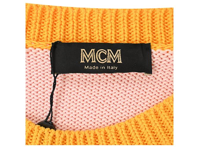 MCM Strickpullover im Farbblockdesign aus mehrfarbiger Baumwolle Mehrfarben - Ansicht 4