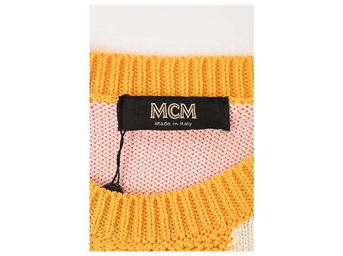 MCM Strickpullover im Farbblockdesign aus mehrfarbiger Baumwolle Mehrfarben - Ansicht 9