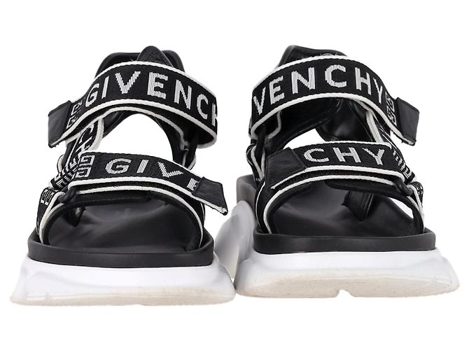 Sandales Jaw Givenchy en cuir noir - vue 3