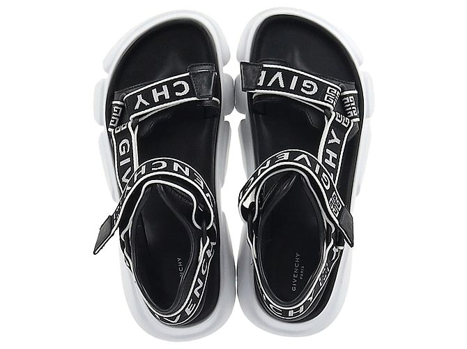 Sandales Jaw Givenchy en cuir noir - vue 4