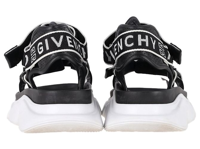 Sandales Jaw Givenchy en cuir noir - vue 6