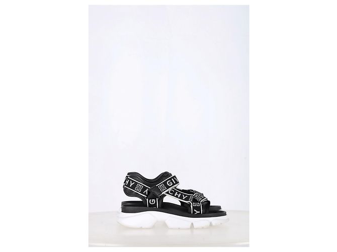 Sandales Jaw Givenchy en cuir noir - vue 8