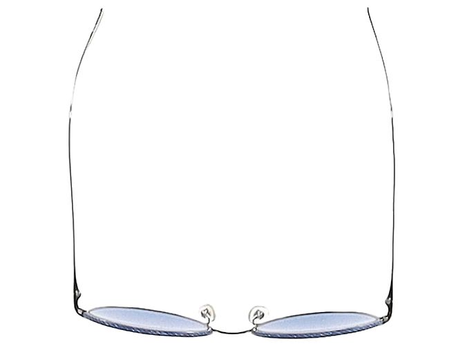 Timeless Gafas de sol redondas Chanel 4251 en metal plateado Plata - vista 4