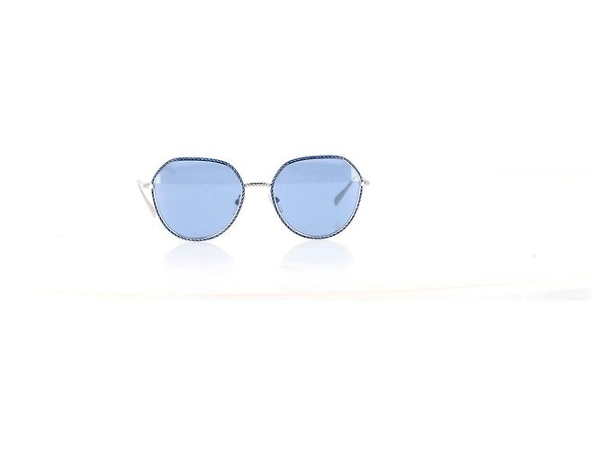 Timeless Gafas de sol redondas Chanel 4251 en metal plateado Plata - vista 5