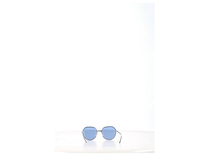 Timeless Gafas de sol redondas Chanel 4251 en metal plateado Plata - vista 7