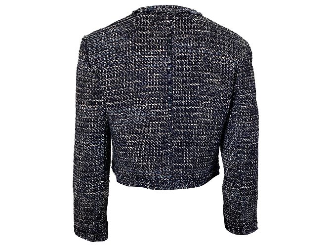 Giacca Tweed Theory in acrilico blu navy - vista 4